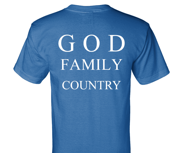 God Family America Month T-Shirt (USA Made) view 2
